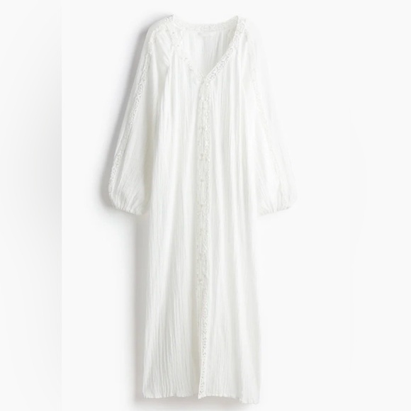 H&M Dresses & Skirts - H&M White Maxi Dress with Lace Detail